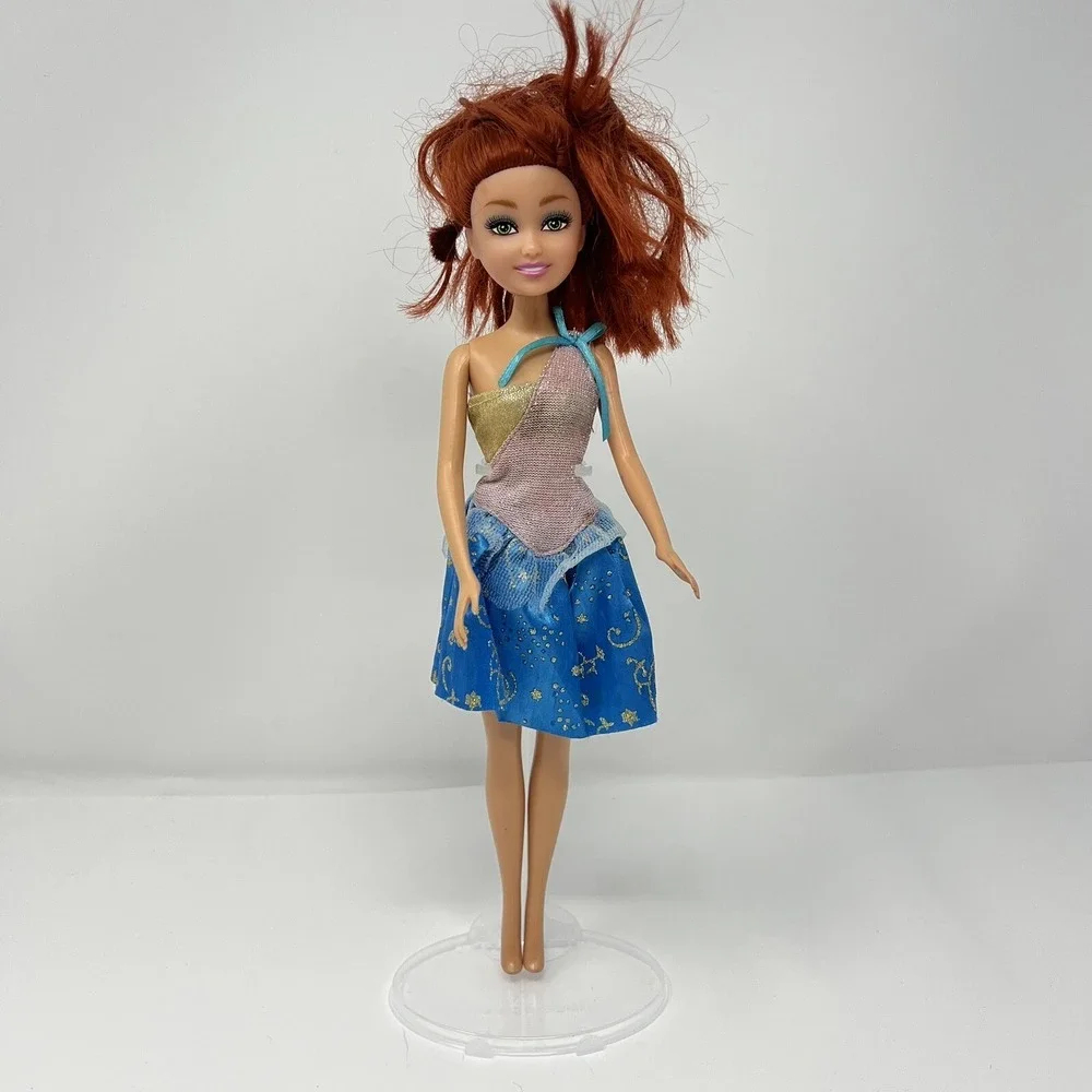 Zuru Sparkle Girlz Fashion Fantasy Doll Collection Red Hair Doll Pink Blue Dress
